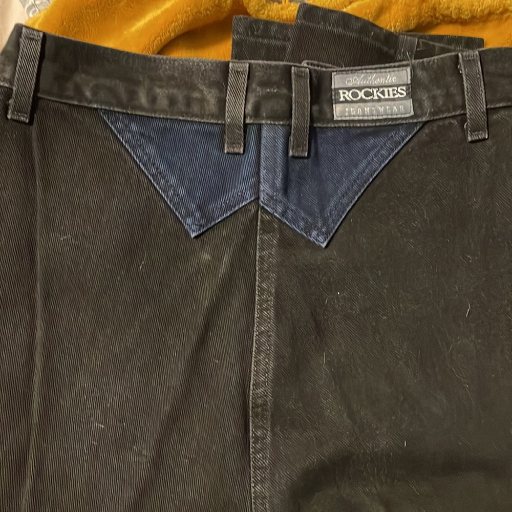 Vintage Authentic Rockies Jeanswear Western Set Black and Denim